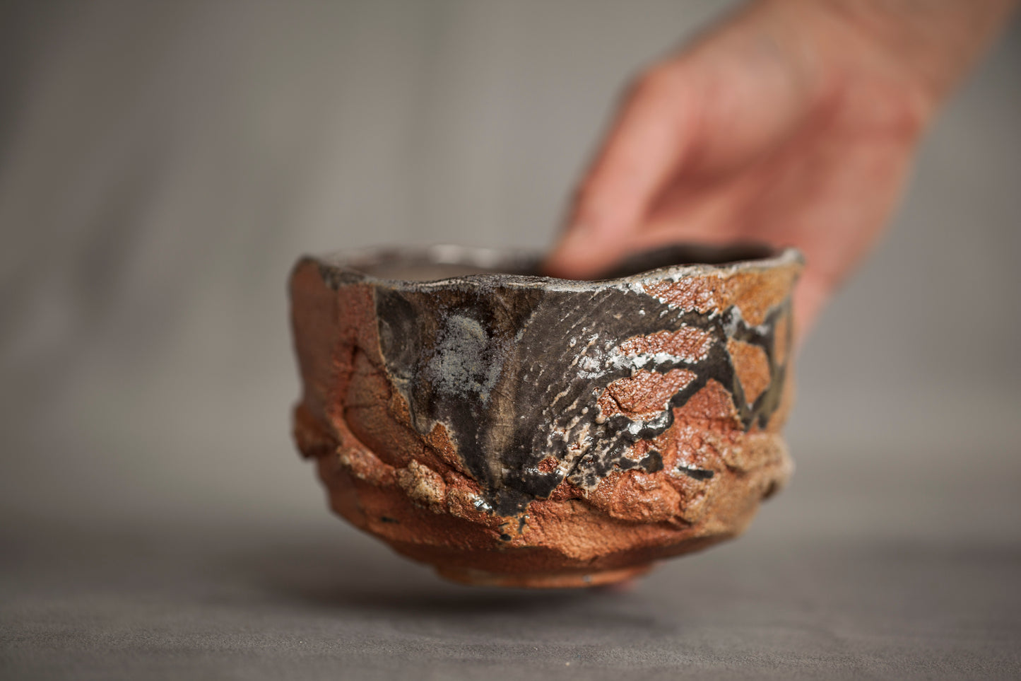 Wood fired Kurinuki Chawan